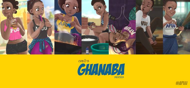 Ghanaba Day Name Illustration series by Nils Britwum for Creō Concepts