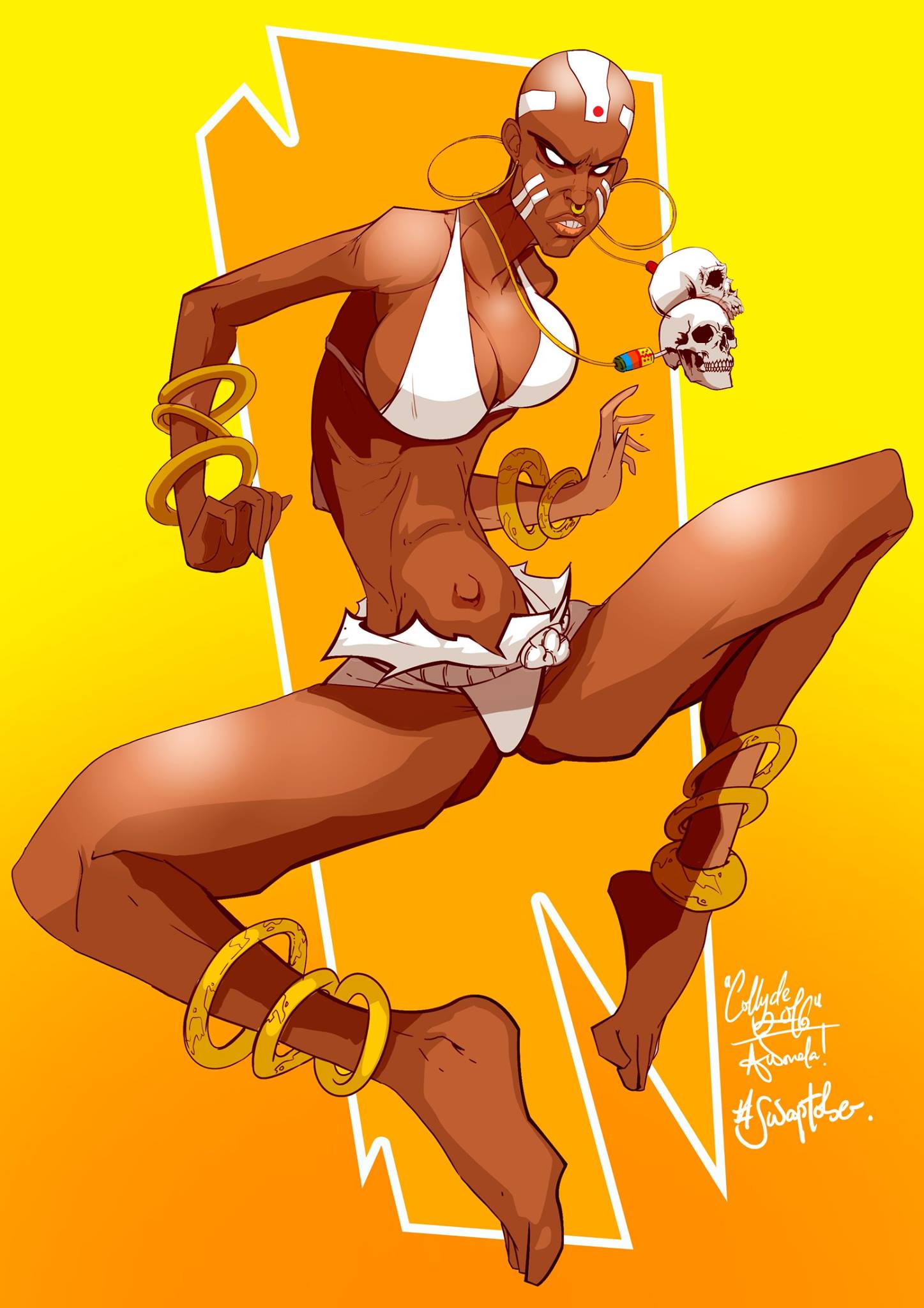Female version of Dhalish (of Street Fighter) by Collyde Prime