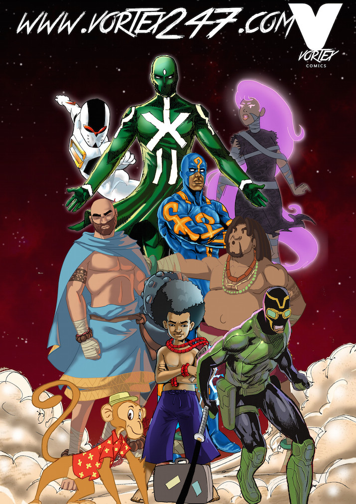 Vortex Comics character roster