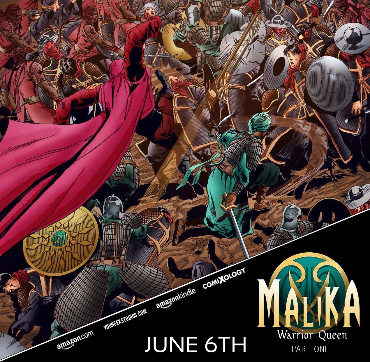 Promotional cover of Malika Warrior Queen  by YouNeek Studios